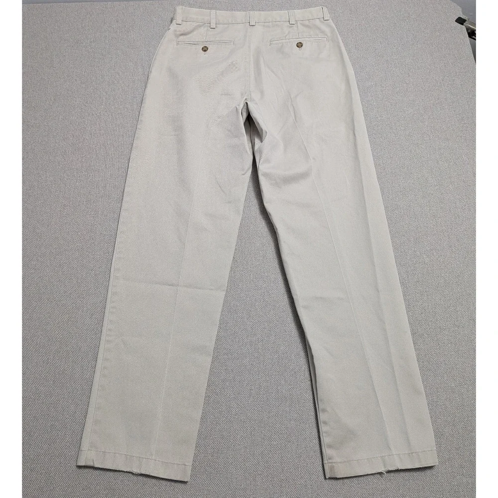 L.L.Bean Pants Men's Khaki Size 31x32 Classic Fit Cotton Chino Office Heavy